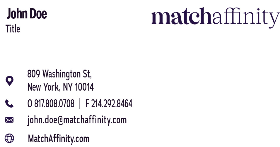 Match Affinity Business Card